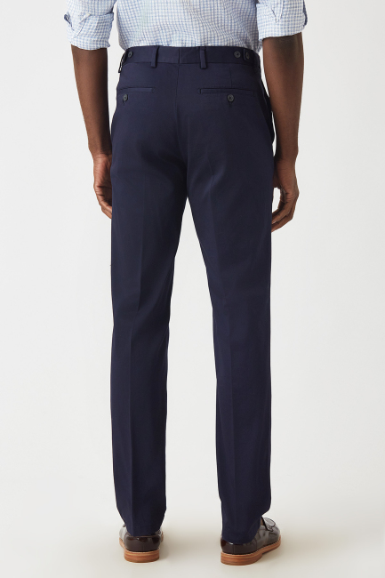 4 Cepli Lacivert Saten Spor Erkek Pantolon - 2