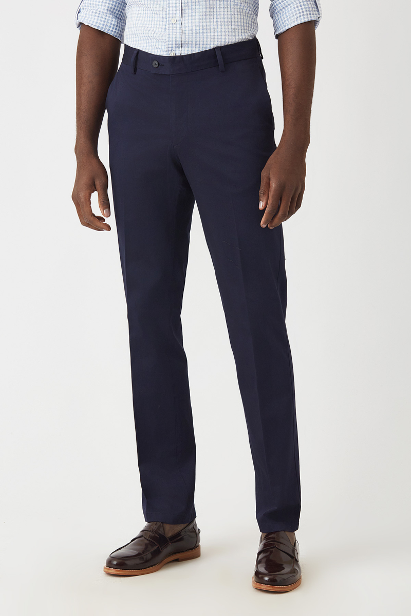 4 Cepli Lacivert Saten Spor Erkek Pantolon - 1