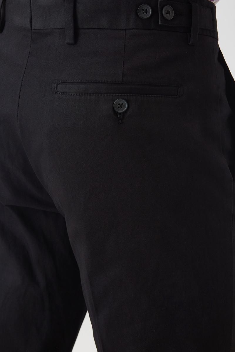 4 Cepli Siyah Saten Spor Erkek Pantolon - 2