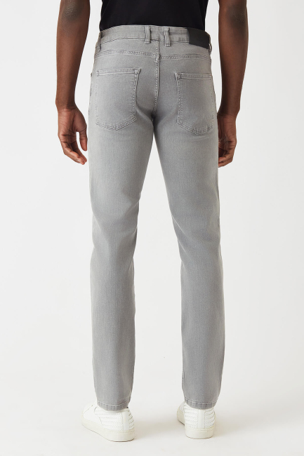 5 Cepli Gri Jean Erkek Pantolon - 2