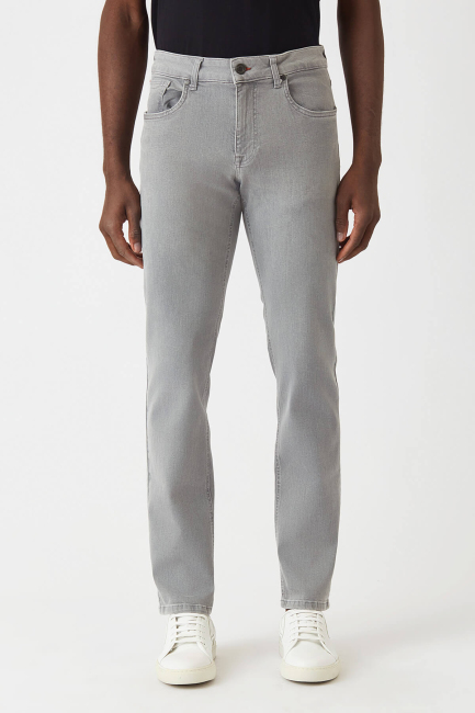 5 Cepli Gri Jean Erkek Pantolon - 1