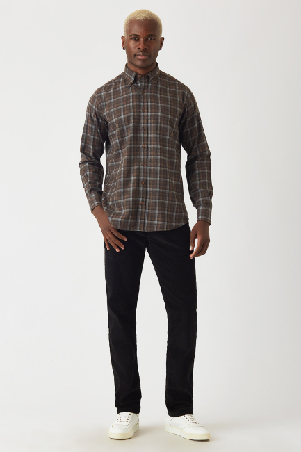 5 Cepli Kadife Siyah Spor Erkek Pantolon - 4