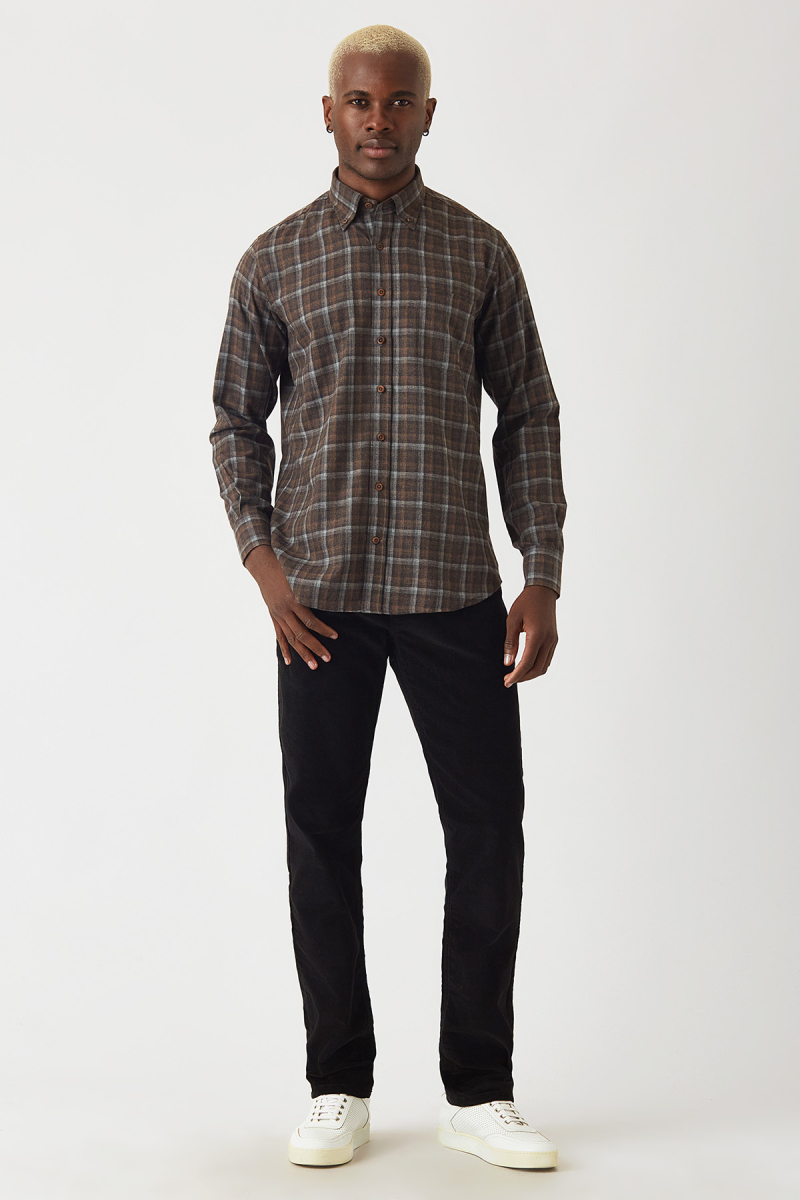 5 Cepli Kadife Siyah Spor Erkek Pantolon - 4