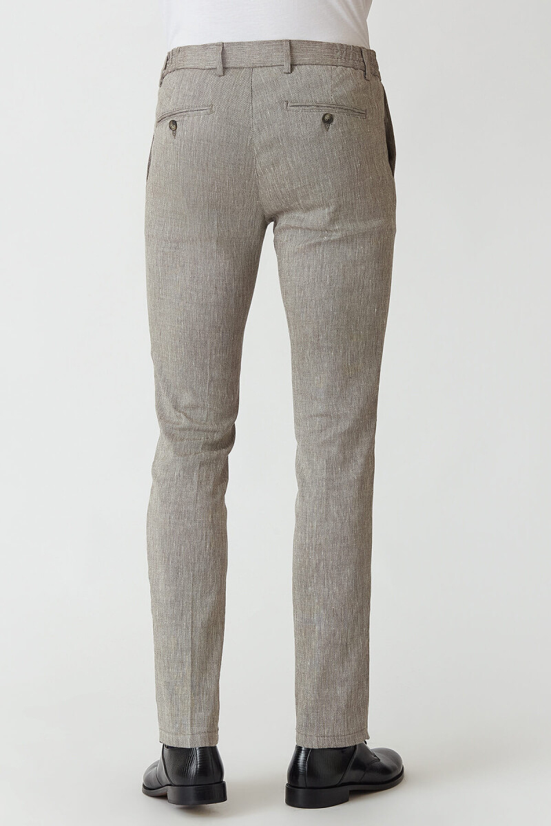 Açık Kahve Lastikli 4 Cepli Spor Erkek Pantolon (1)