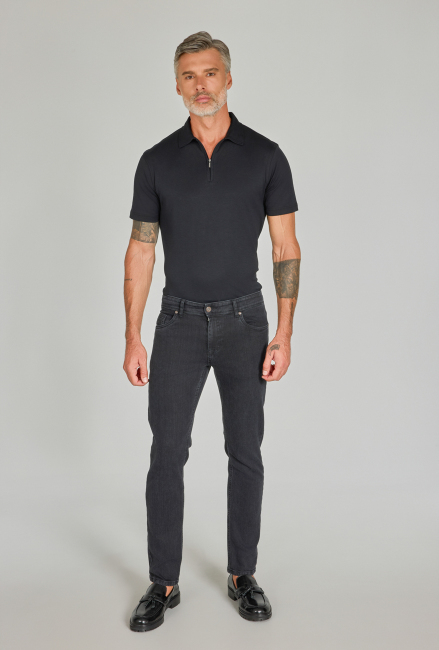 Antrasit Denim Pamuklu 5 Cepli Erkek Pantolon