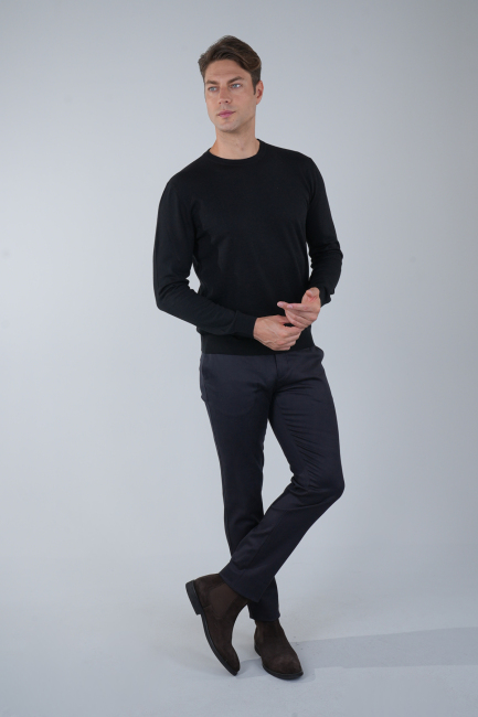 Antrasit Doğal Pamuk Lastikli Jagger Pantolon - 5