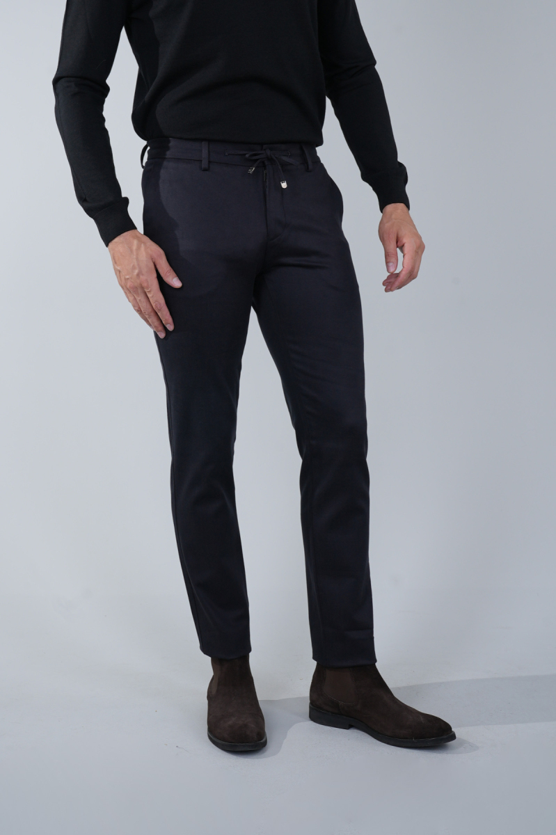 Antrasit Doğal Pamuk Lastikli Jagger Pantolon