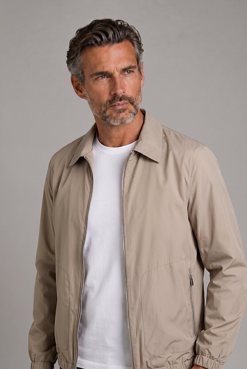 Bej Regular Fit Bebe Yaka Mont - 1