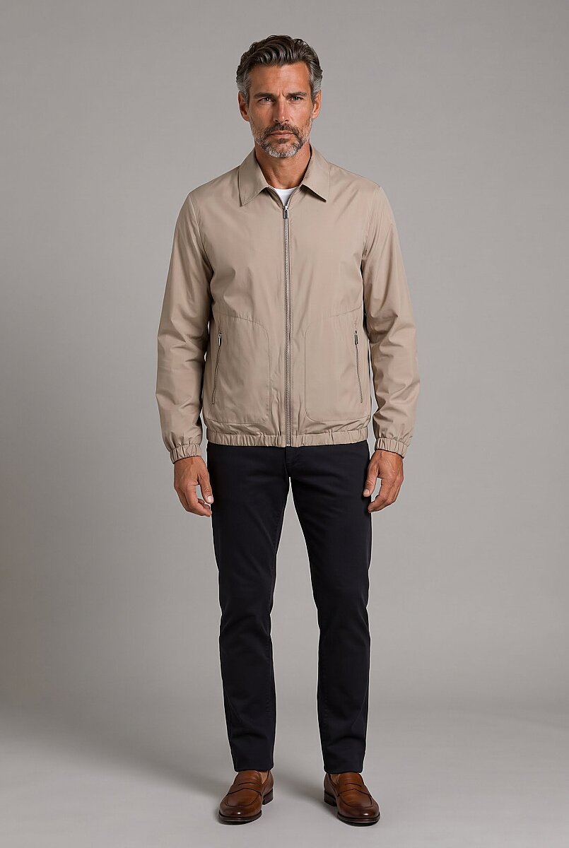 Bej Regular Fit Bebe Yaka Mont - 5