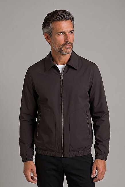 Kahve Regular Fit Bebe Yaka Mont (3)