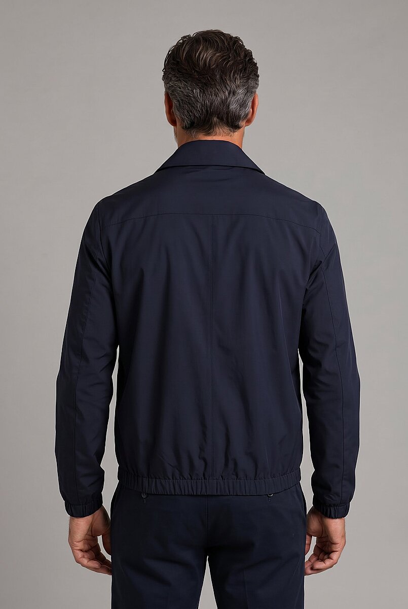 Lacivert Regular Fit Bebe Yaka Mont (1)