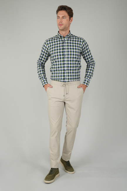 Bej Jagger Lastikli Rahat Spor Erkek Pantolon - 5