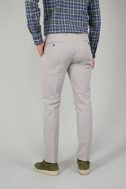 Bej Pamuk 4 Cepli Pilesiz Erkek Pantolon - 2