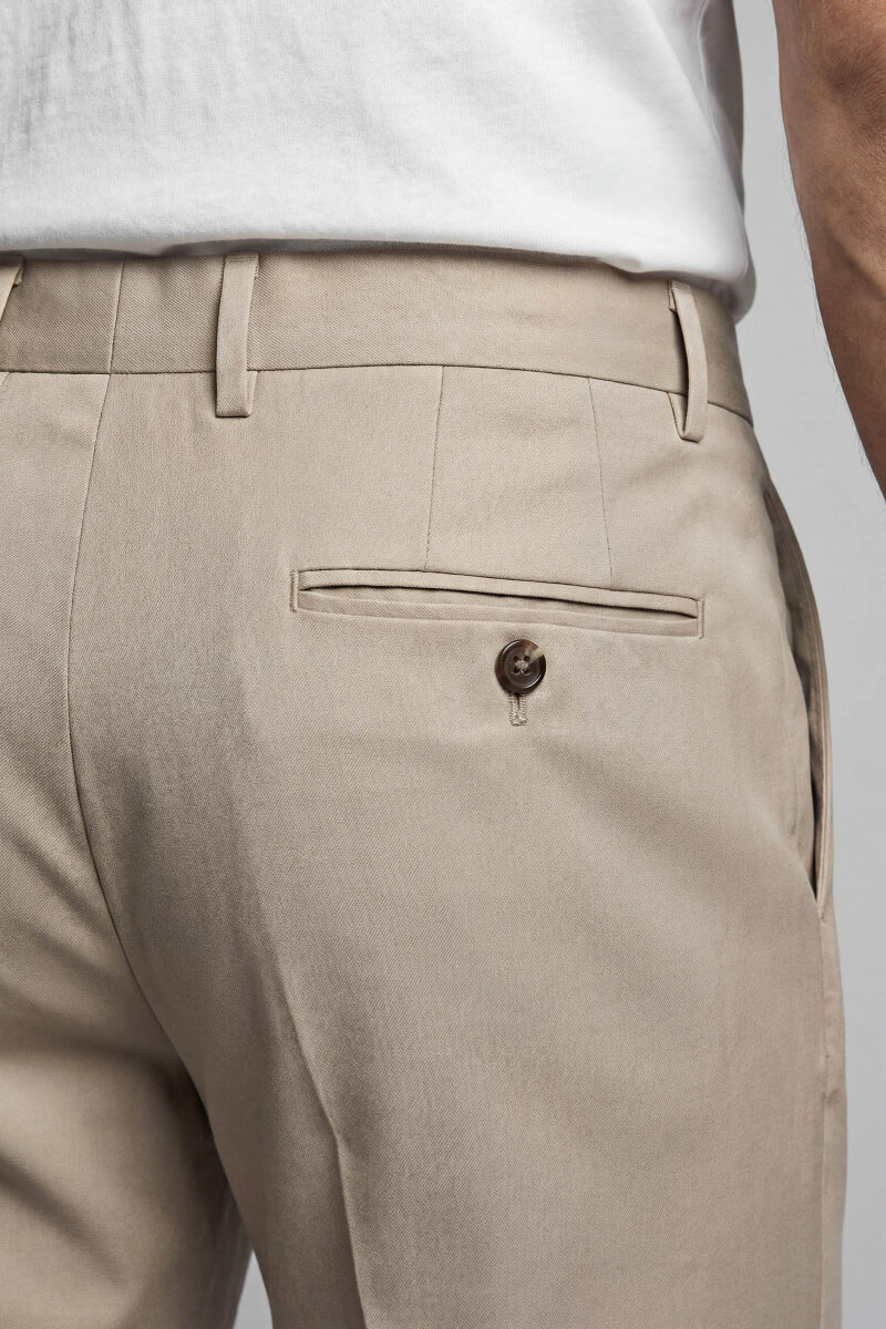 Bej Yün Dokuma Erkek Klasik Pantolon - 3