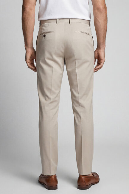 Bej Yün Dokuma Erkek Klasik Pantolon (1)