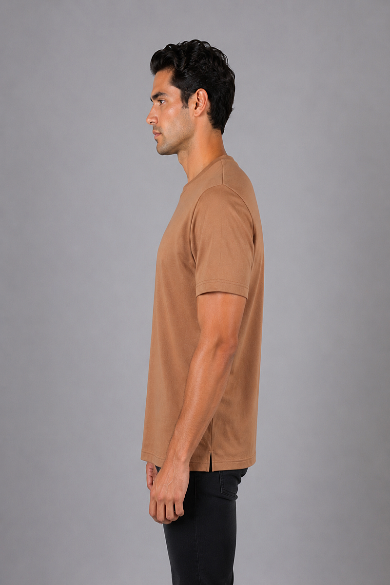 Taba Bisiklet Yaka T-shirt - 4