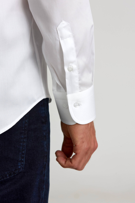 Regular Fit Beyaz Klasik Erkek Gömlek (2)