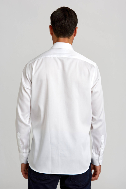 Regular Fit Beyaz Klasik Erkek Gömlek (1)