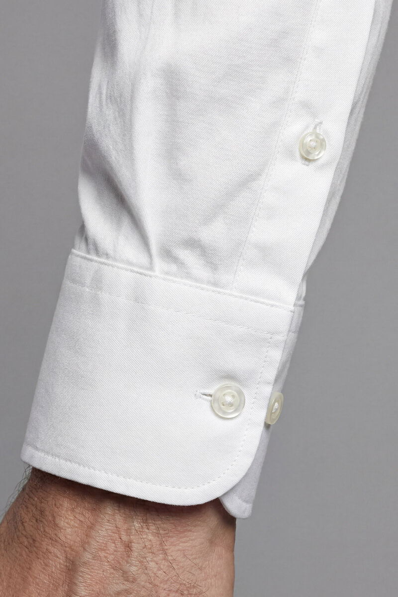 Regular Fit Pamuk Beyaz Erkek Gömlek - 5