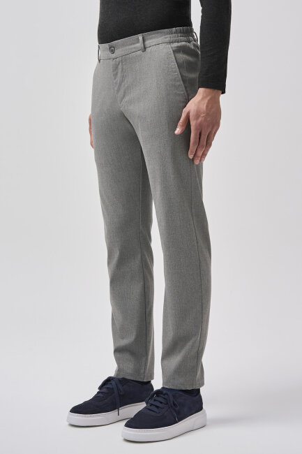 Bisse Studio Erkek 5 Cepli Jogger Spor Pantolon Gri (1)