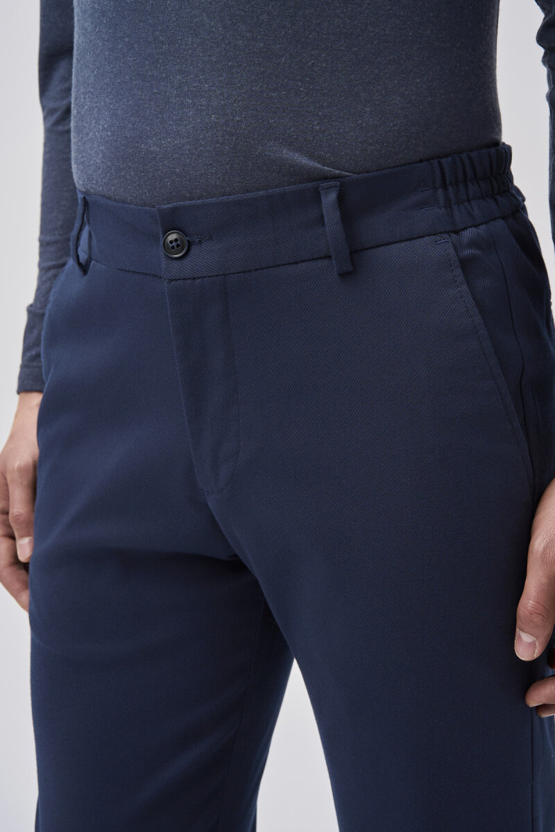 Bisse Studio Erkek 5 Cepli Jogger Spor Pantolon Lacivert - 4