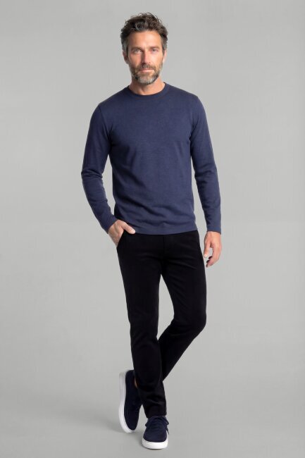 Bisse Studio Erkek Bisiklet Yaka Triko Koyu Lacivert - 3