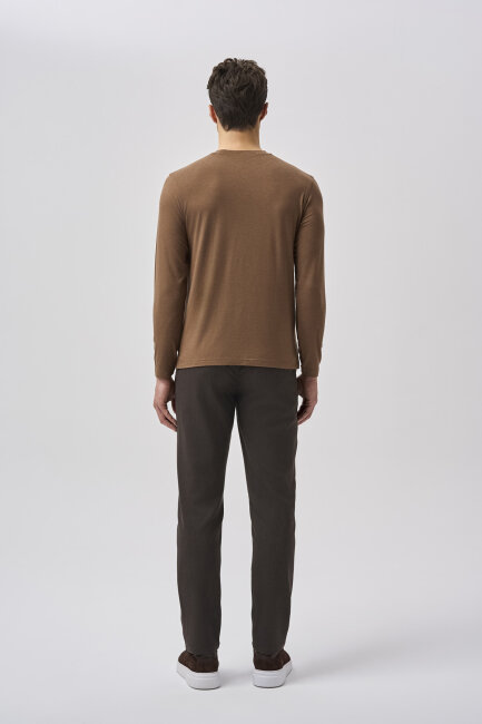 Bisse Studio Erkek Bisiklet Yaka Triko Taba - 3