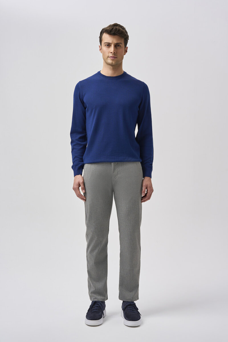 Bisse Studio Erkek Bisiklet Yaka Triko Lacivert