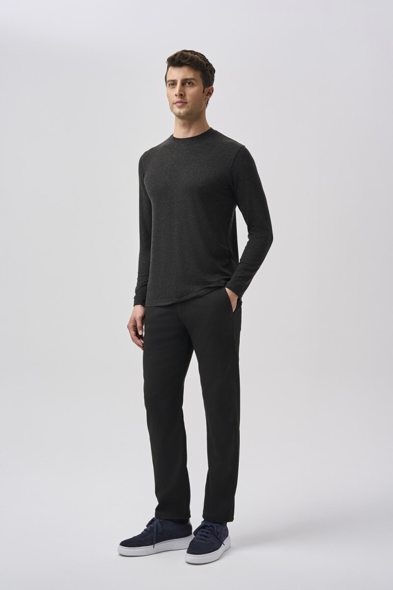 Bisse Studio Erkek Bisiklet Yaka Triko Sıyah - 2