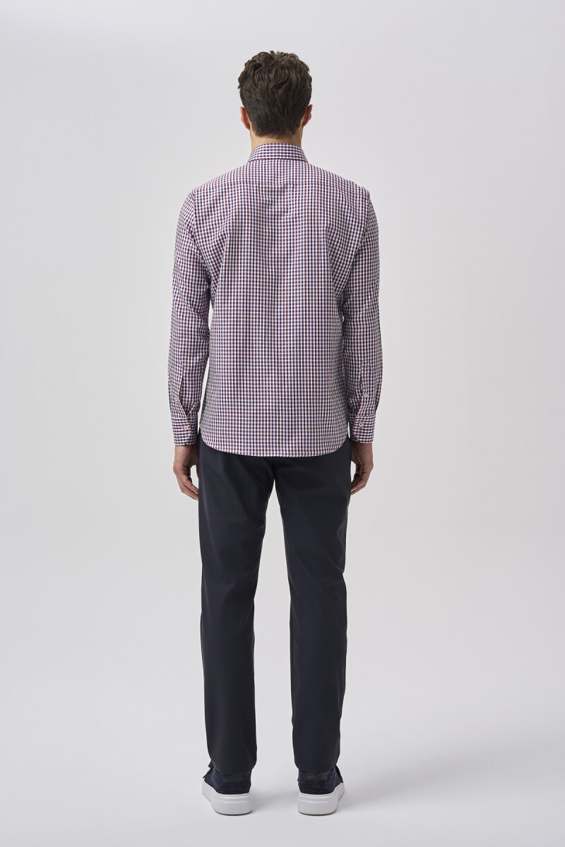 Bisse Studio Erkek Bordo Uzun Kollu Gömlek - 3