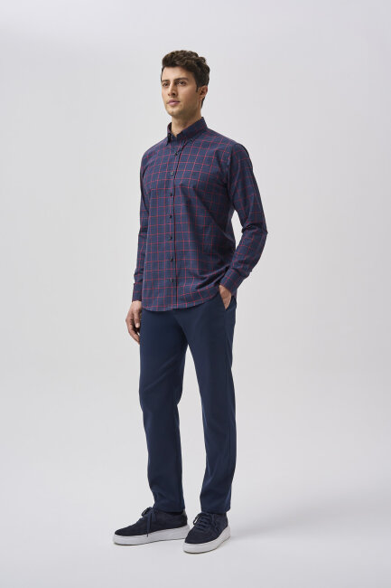 Bisse Studio Erkek Cepsiz Regular Fit Gömlek Kırmızı - 2