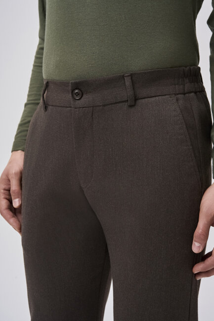 Bisse Studio Erkek Jogger Spor Pantolon Koyu Bordo - 4