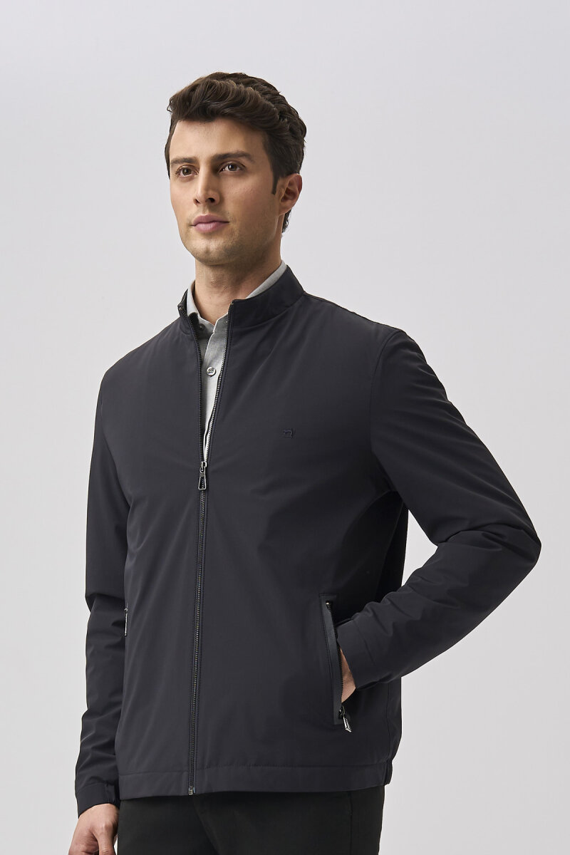 Bisse Studio Erkek Lacivert Kapitone Mont - 5