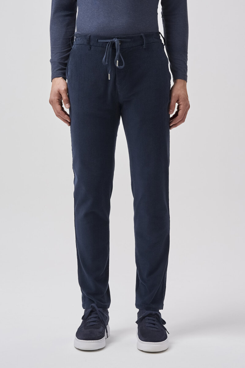 Bisse Studio Erkek Spor Kadife Pantolon Lacivert