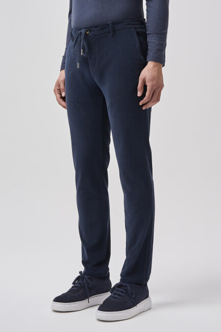 Bisse Studio Erkek Spor Kadife Pantolon Lacivert (1)