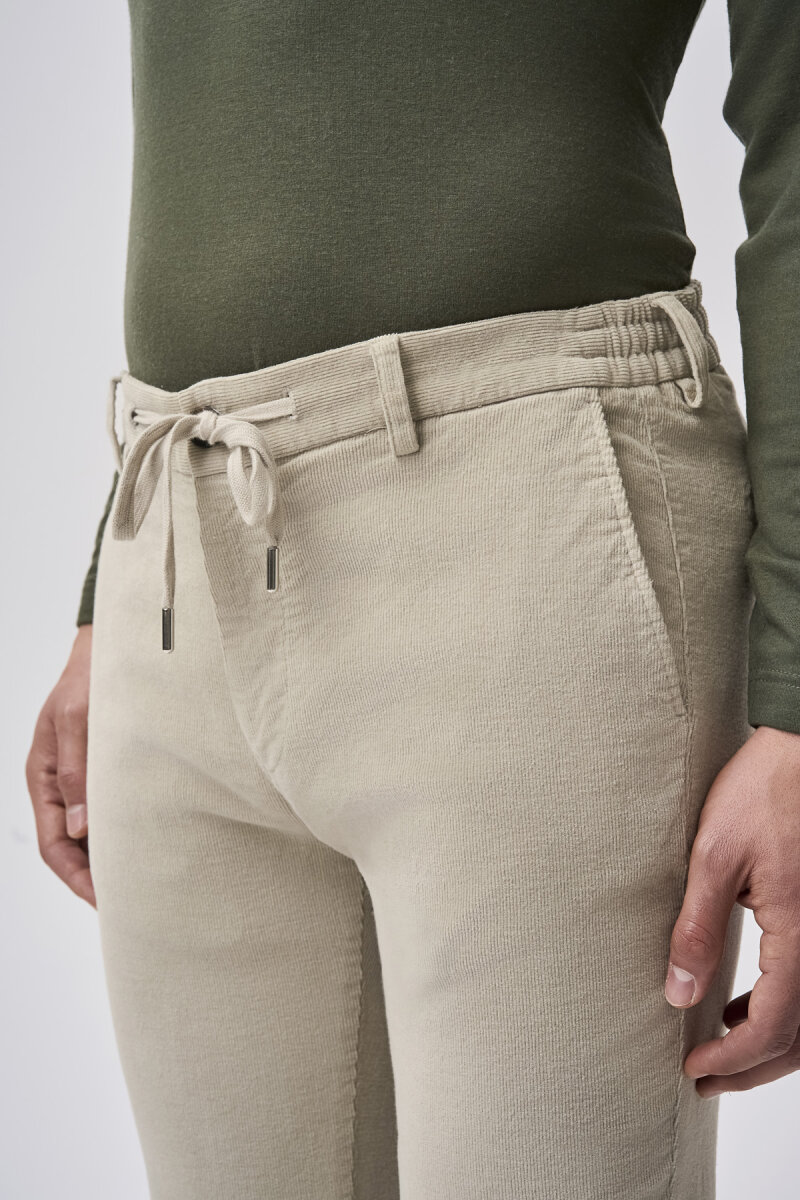 Bisse Studio Erkek Spor Kadife Pantolon Taş - 4