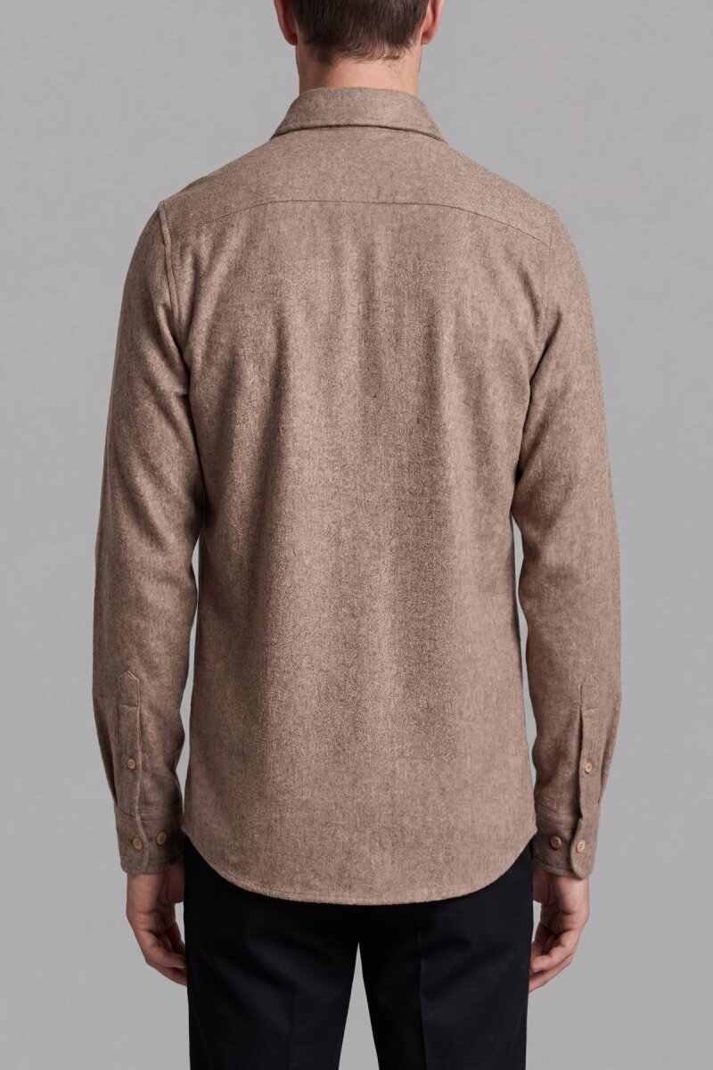 Bisse Studio Erkek Uzun Kollu Çift Cepli Oduncu Gömlek Camel - 2