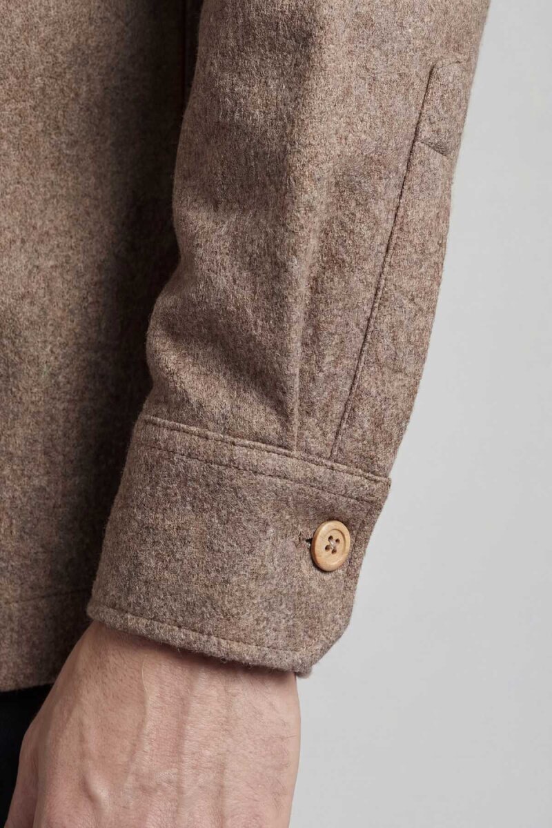 Bisse Studio Erkek Uzun Kollu Çift Cepli Oduncu Gömlek Camel - 3