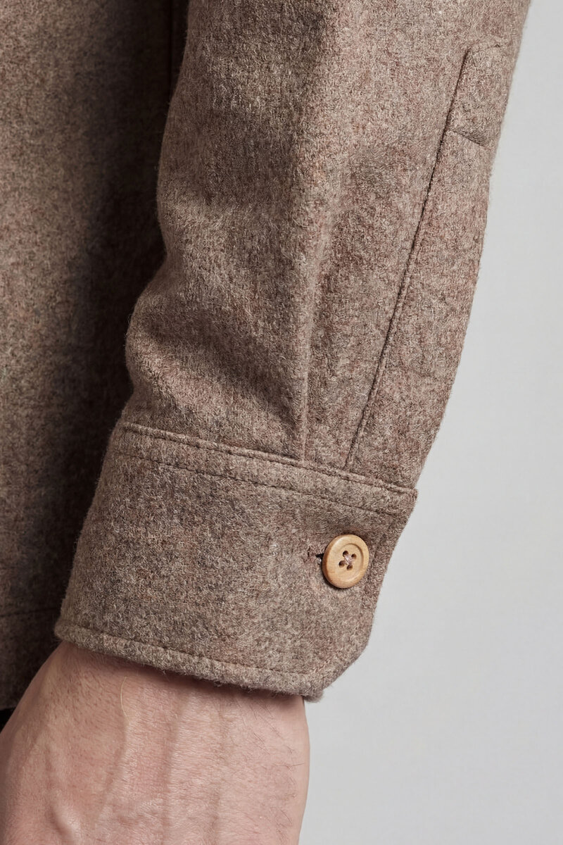 Bisse Studio Erkek Uzun Kollu Çift Cepli Oduncu Gömlek Camel - 5