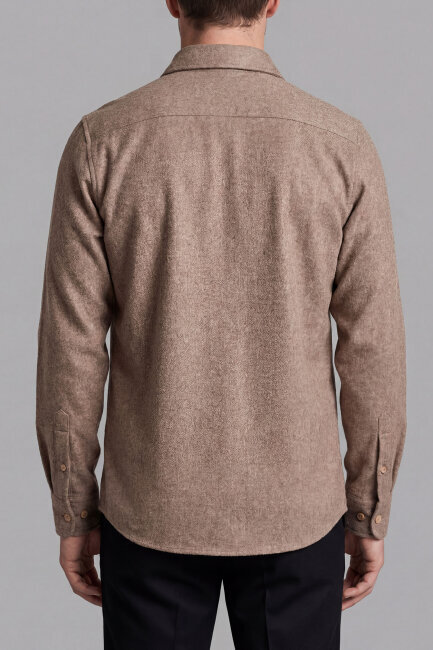 Bisse Studio Erkek Uzun Kollu Çift Cepli Oduncu Gömlek Camel (1)