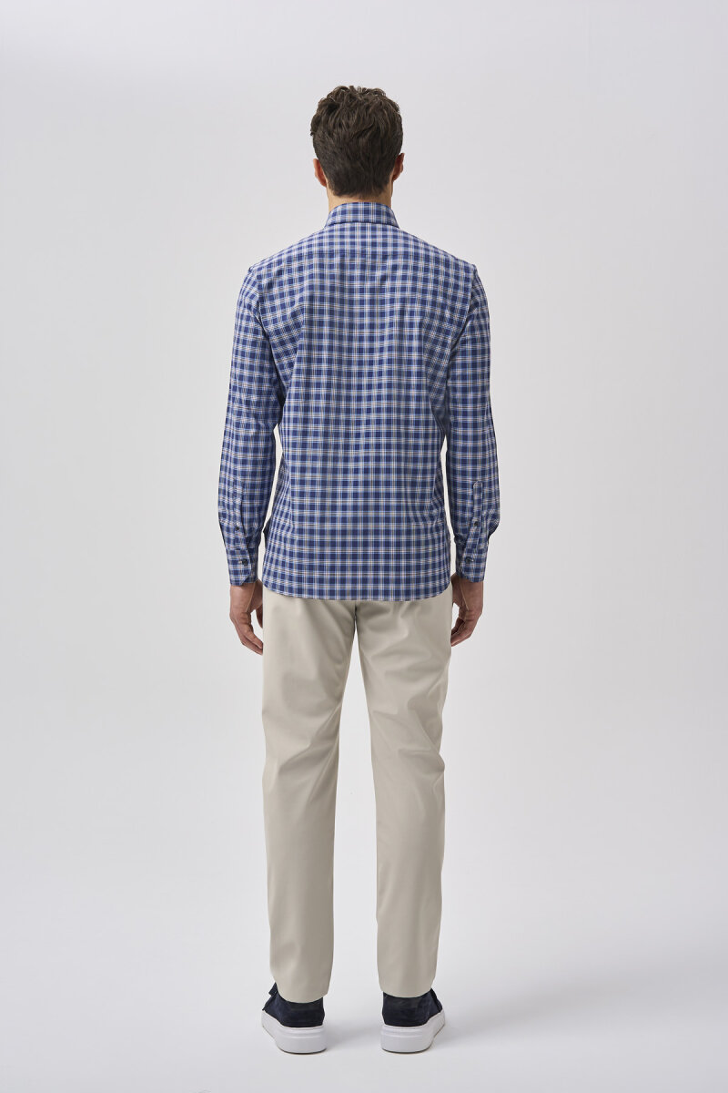 Bisse Studio Regular Fit Uzun Kollu Lacivert Erkek Gömlek - 3