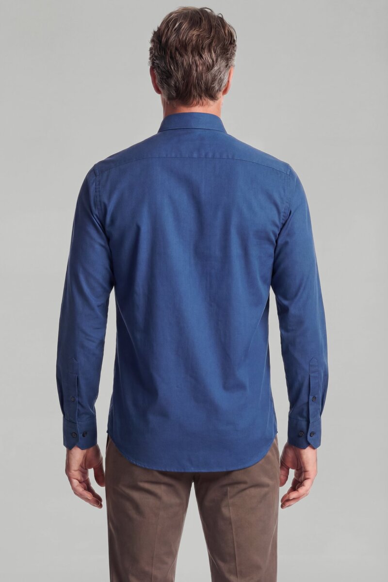 Casuel Regular Fit Spor Pamuk Lacivert Erkek Gömlek - 2