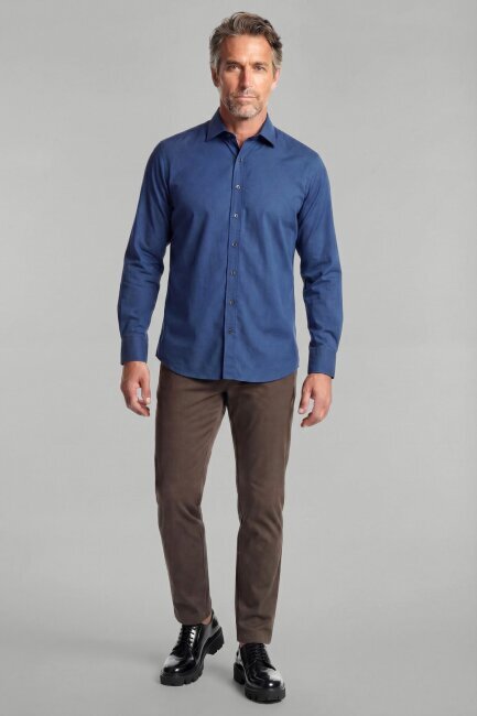 Casuel Regular Fit Spor Pamuk Lacivert Erkek Gömlek - 3