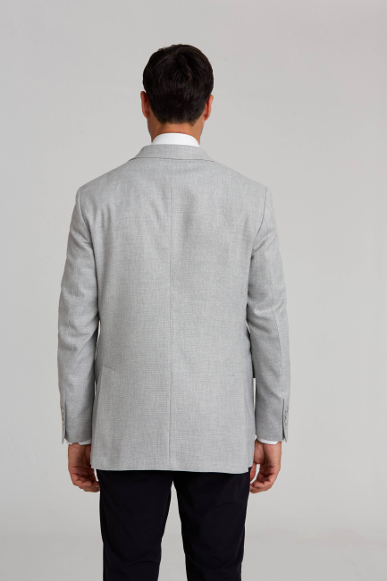 2 Düğmeli Çift Yırtmaçlı Ceket Bej - 2