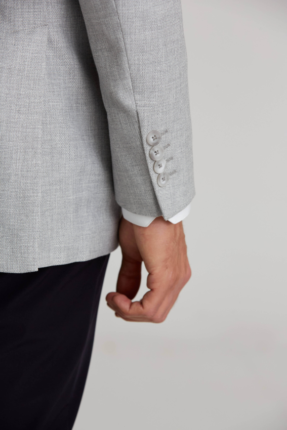 2 Düğmeli Çift Yırtmaçlı Ceket Bej - 3