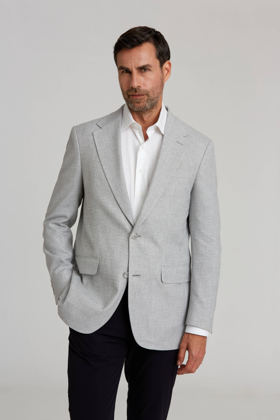 2 Düğmeli Çift Yırtmaçlı Ceket Bej - 1