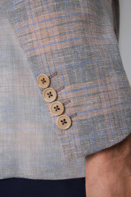 6 Drop 2 Düğmeli Çift Yırtmaçlı Ceket Kahve - 6