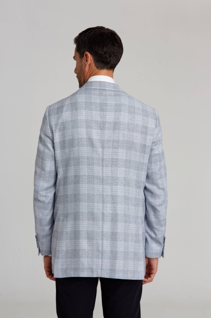 6 Drop 2 Düğmeli Çift Yırtmaçlı Ceket Mavi - 2