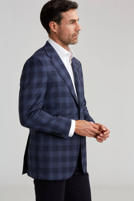 DOKUMA ÇİFT YIRTMAÇ 6 DROP CEKET Lacivert - 5