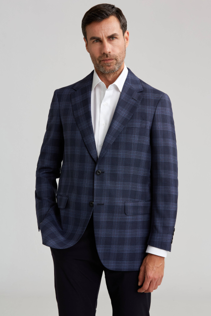 DOKUMA ÇİFT YIRTMAÇ 6 DROP CEKET Lacivert - 1